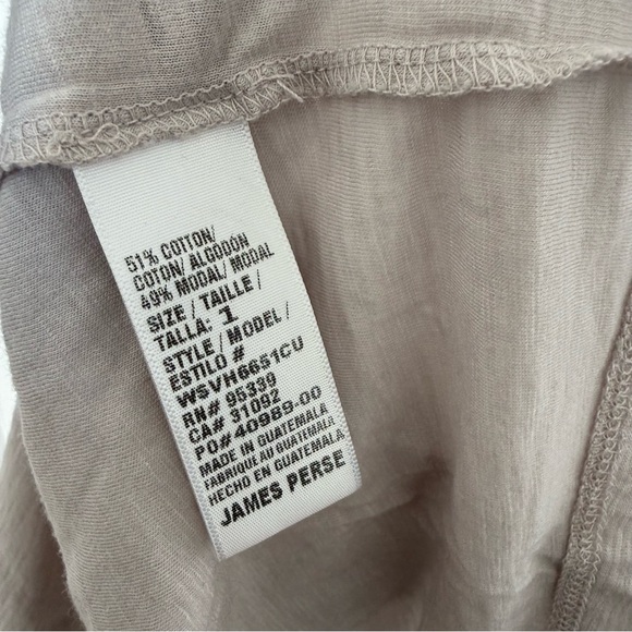 James Perse Woman's black Light weight Slub Shift Midi Dress NWT - Picture 5 of 6